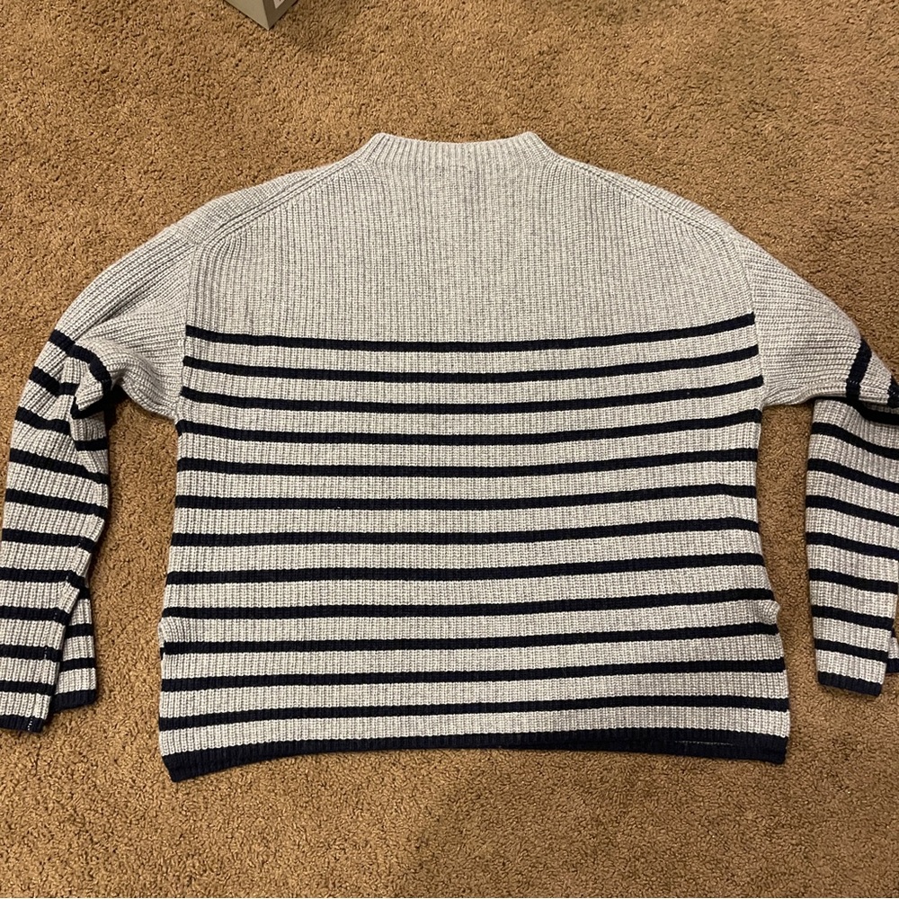 RAILS Claudia Mock Neck Striped Wool-blend Sweater - Picture 8 of 8